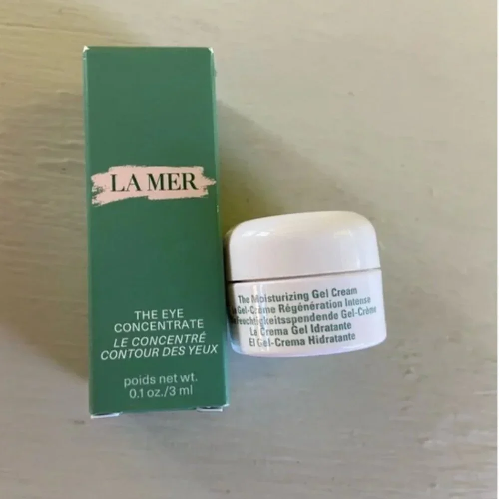 NWT La Mer Eye Concentrate Moisturizing Cool Gel Sample Set